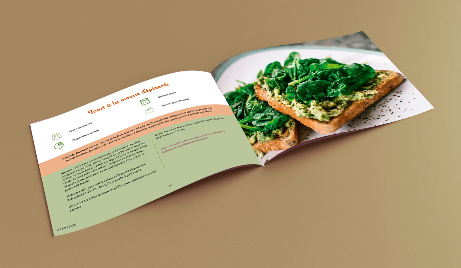 pages interieures du livre de recettes de la ferme du dabo