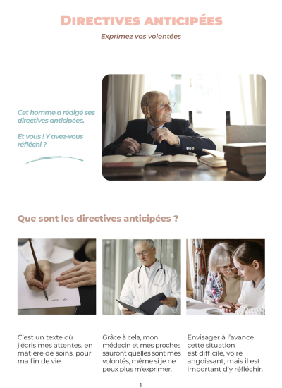 Couverture des directives anticipées EHPAD
